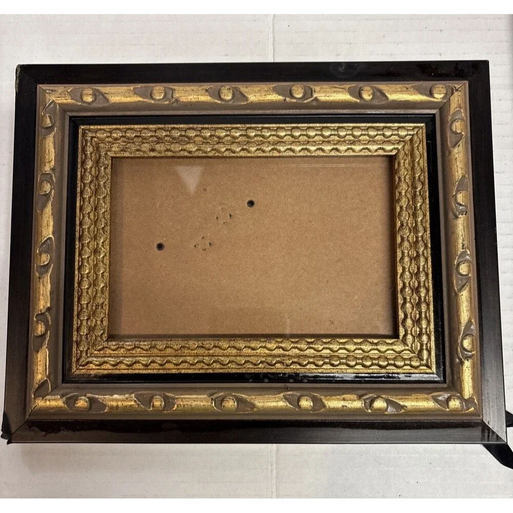 Lot of 6 Picture Frames Mixed Sizes Collage Glass Mom Decorative Canopy New